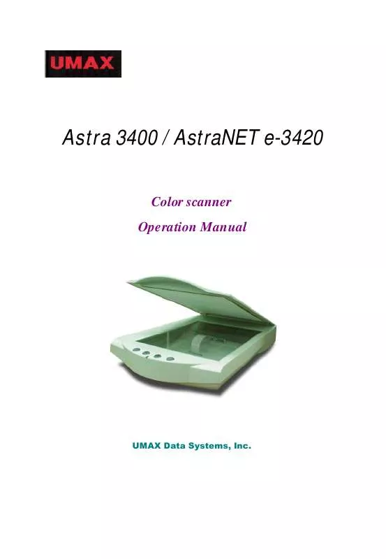 Mode d'emploi UMAX ASTRANET E-5420