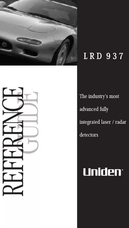 Mode d'emploi UNIDEN LRD937
