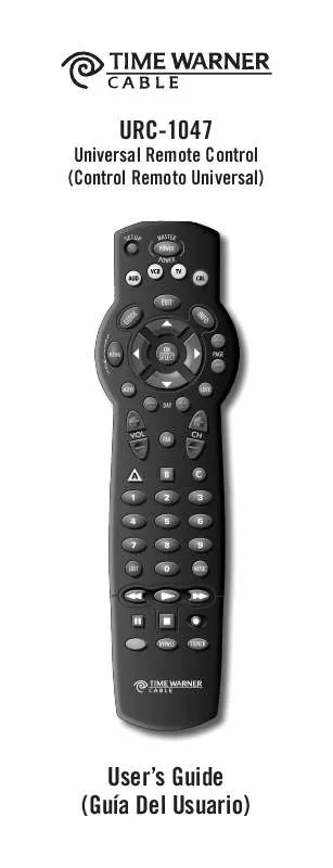 Mode d'emploi UNIVERSAL REMOTE CONTROL TIME WARNER CABLE