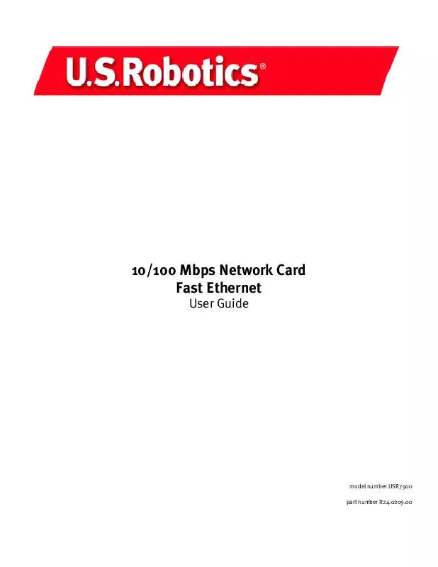 Mode d'emploi US ROBOTICS USR997900