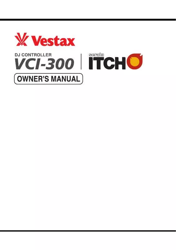 Mode d'emploi VESTAX VCI-300