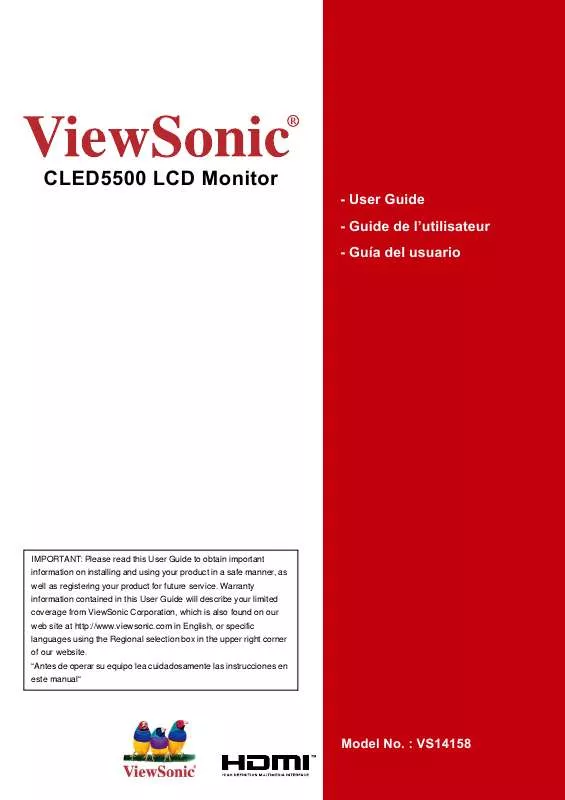 Mode d'emploi VIEWSONIC CLED5500