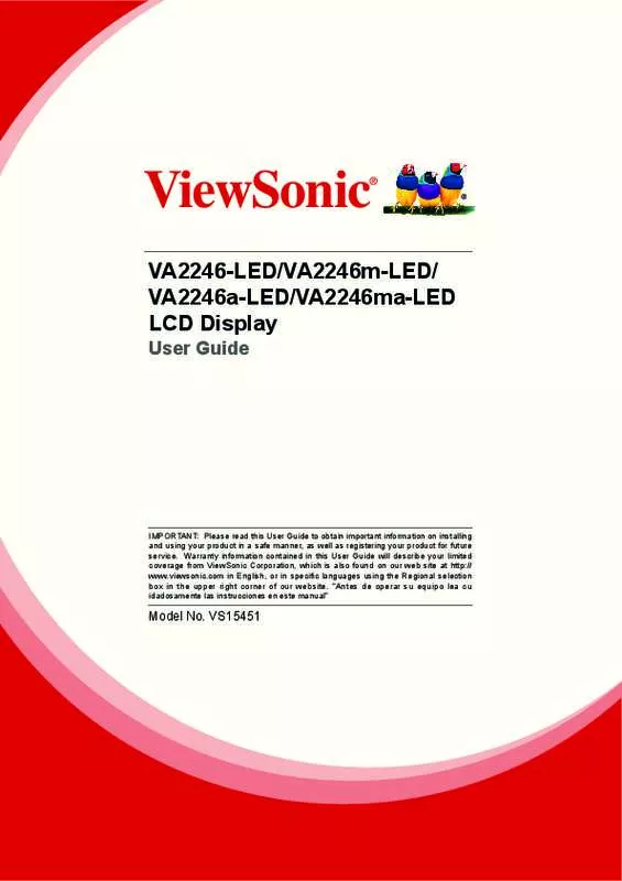 Mode d'emploi VIEWSONIC VA2246-LED