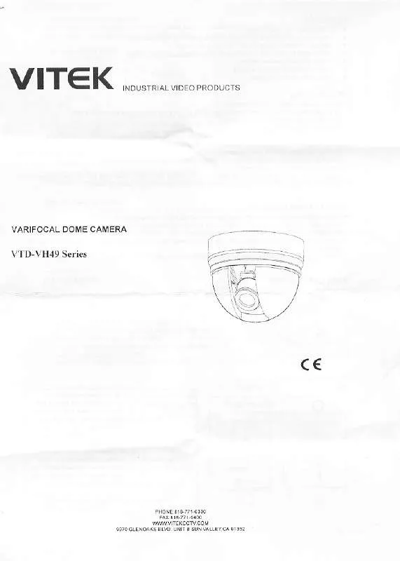 Mode d'emploi VITEK VTD-VH49