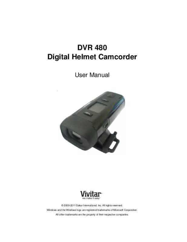 Mode d'emploi VIVITAR DVR480