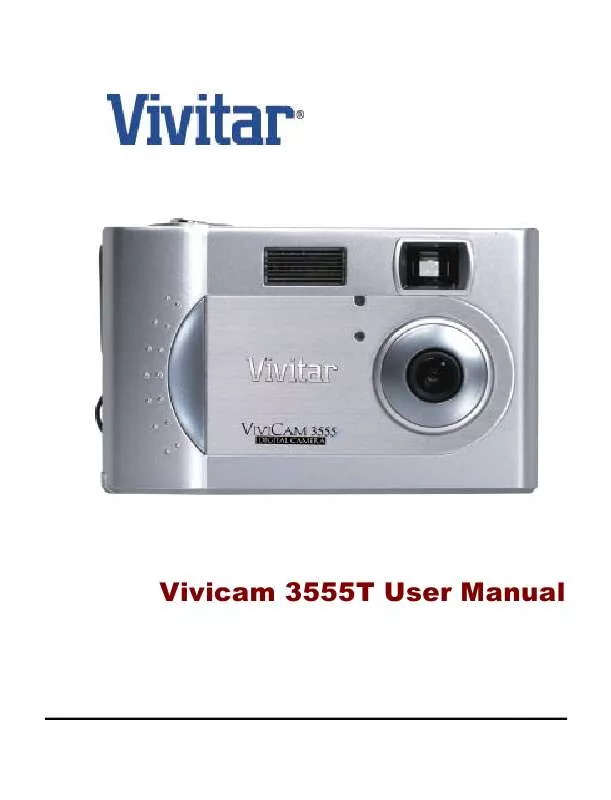 Mode d'emploi VIVITAR VIVICAM 3555T