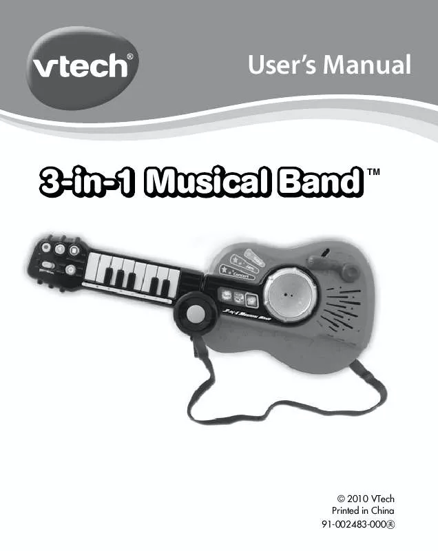 Mode d'emploi VTECH 3-IN-1 MUSICAL BAND