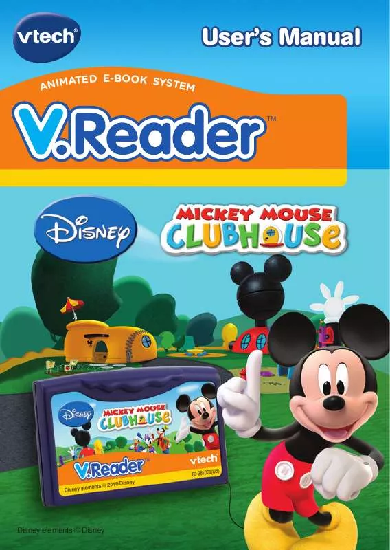 Mode d'emploi VTECH ANIMATED E-BOOK SYSTEM MICKEY MOUSE CLUBHOUSE