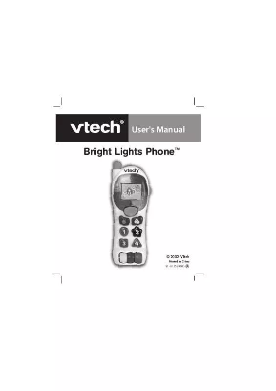 Mode d'emploi VTECH BRIGHT LIGHTS PHONE