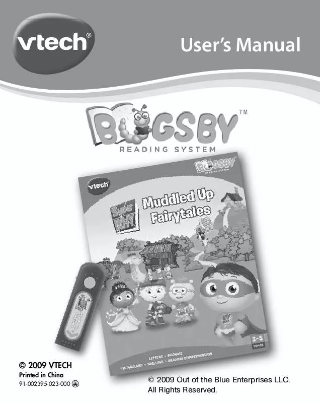 Mode d'emploi VTECH BUGSBY READING SYSTEM SUPER WHY MUDDLED UP FAIRY TALES