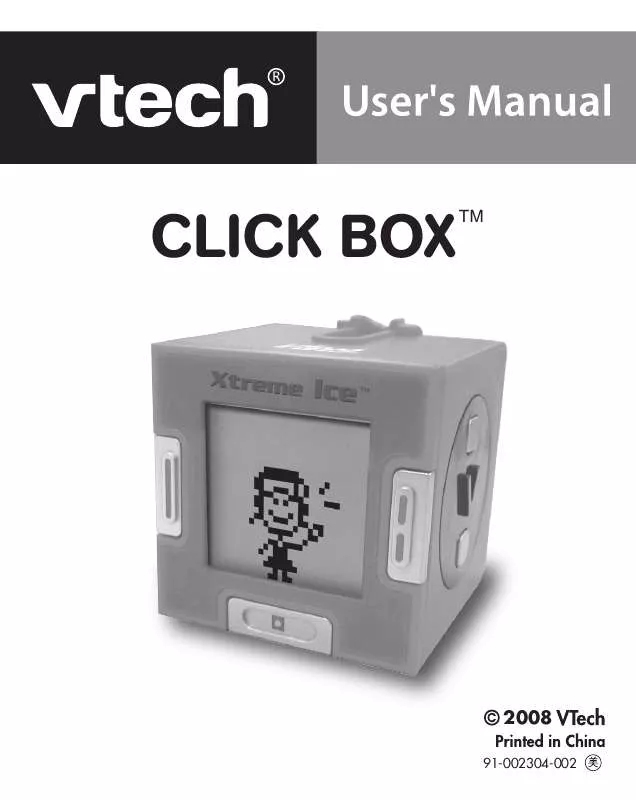 Mode d'emploi VTECH CLICK BOX-XTREME ICE