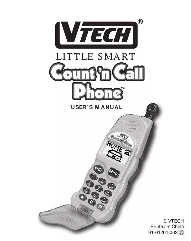 Mode d'emploi VTECH COUNT N CALL PHONE