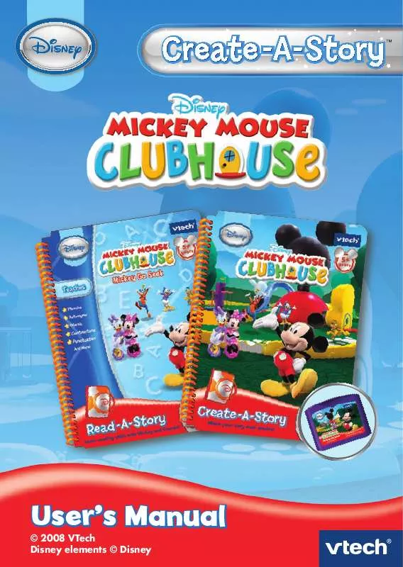 Mode d'emploi VTECH CREATE-A-STORY MICKEY MOUSE CLUBHOUSE