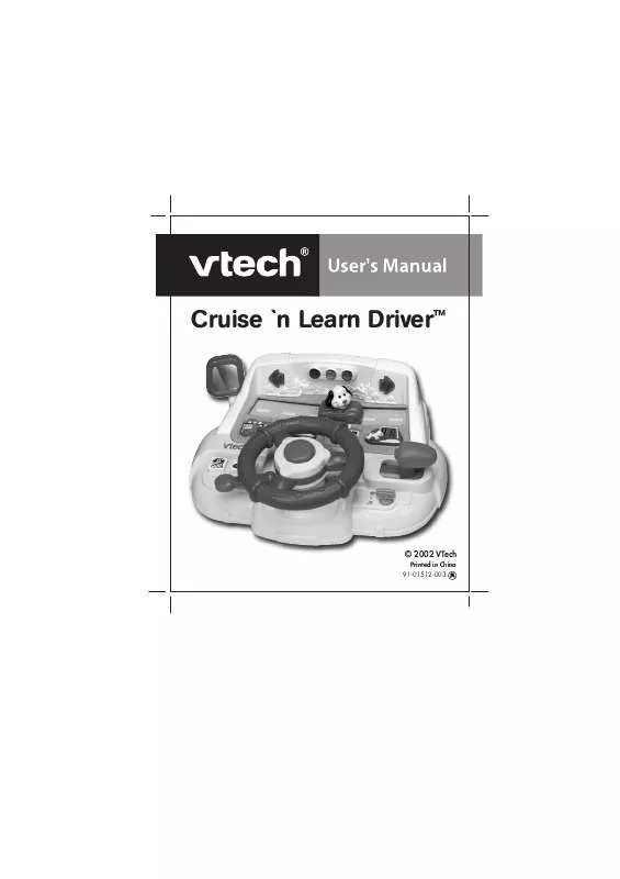Mode d'emploi VTECH CRUISE-N-LEARN DRIVER