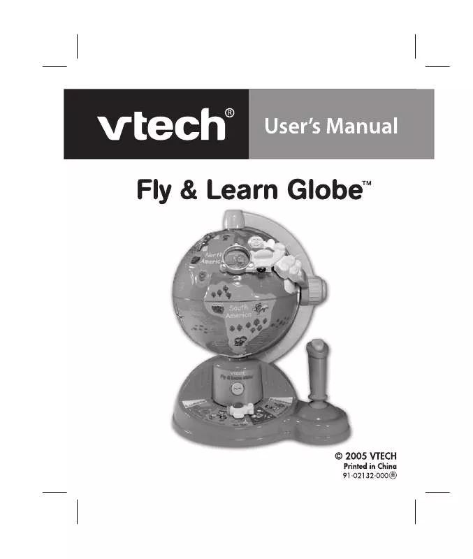 Mode d'emploi VTECH FLY AND LEARN GLOBE