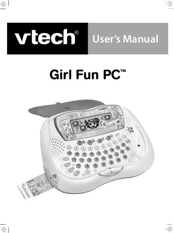 Mode d'emploi VTECH GIRL FUN PC