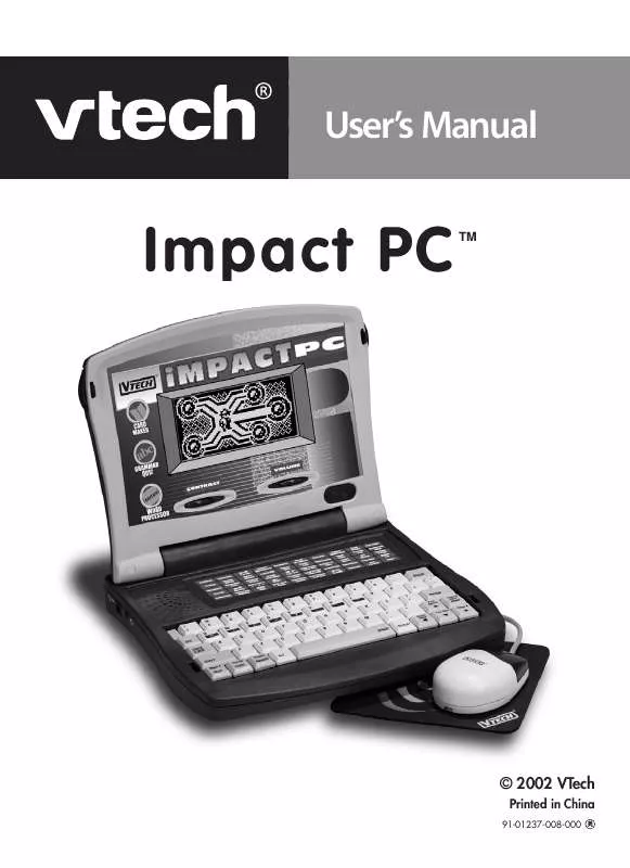 Mode d'emploi VTECH IMPACT PC