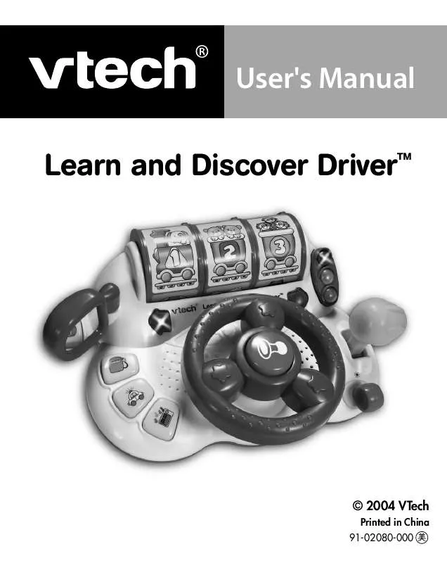 Mode d'emploi VTECH LEARN AND DISCOVER DRIVER