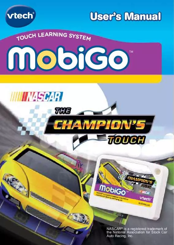 Mode d'emploi VTECH MOBIGO NASCAR