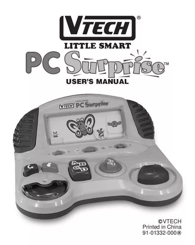 Mode d'emploi VTECH PC SUPRISE