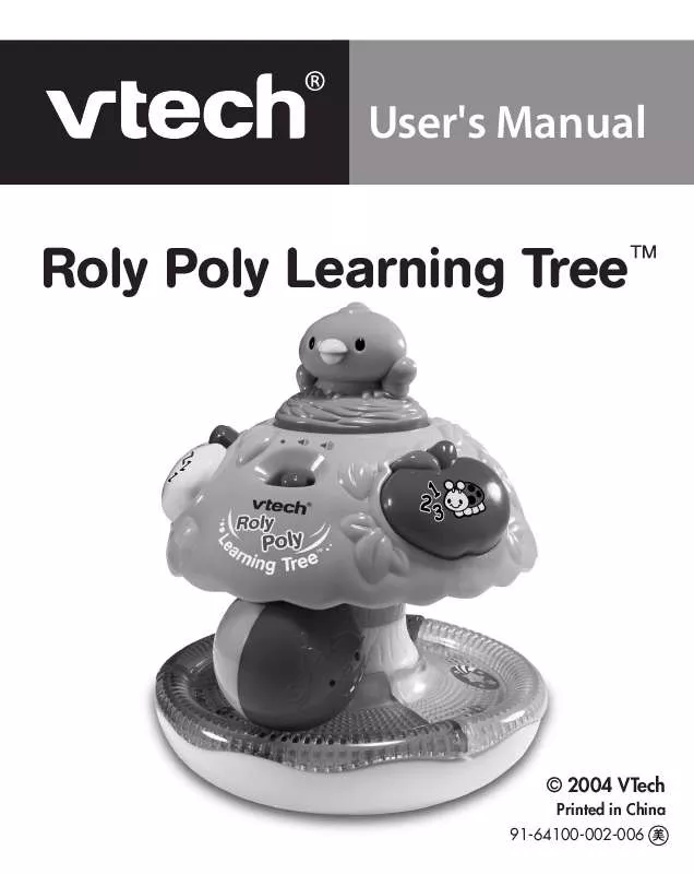 Mode d'emploi VTECH ROLY POLY LEARNING TREE