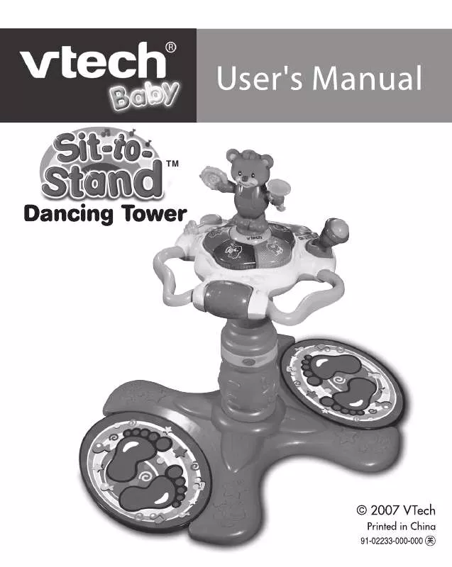 Mode d'emploi VTECH SIT-TO-STAND DANCING TOWER