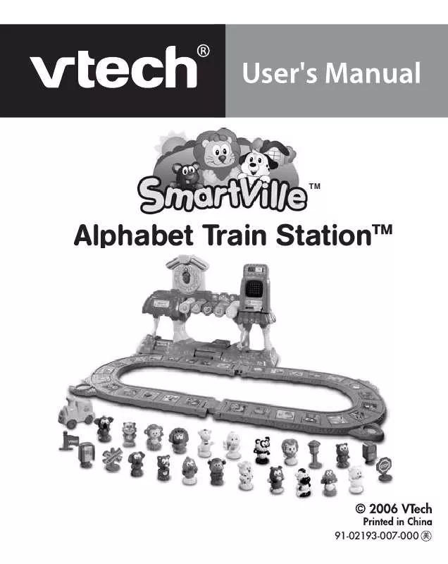 Mode d'emploi VTECH SMARTVILLE-ALPHABET TRAIN STATION
