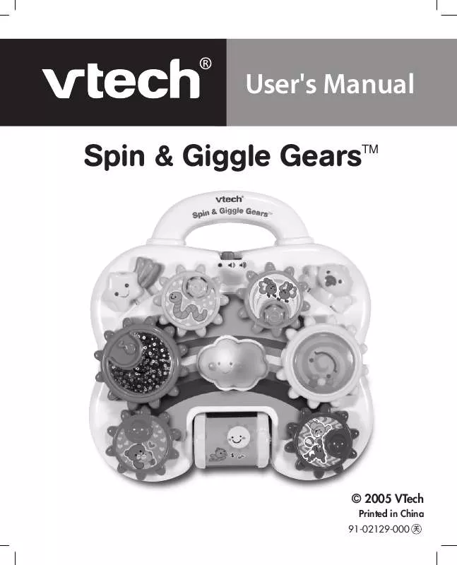 Mode d'emploi VTECH SPIN AND GIGGLE GEARS