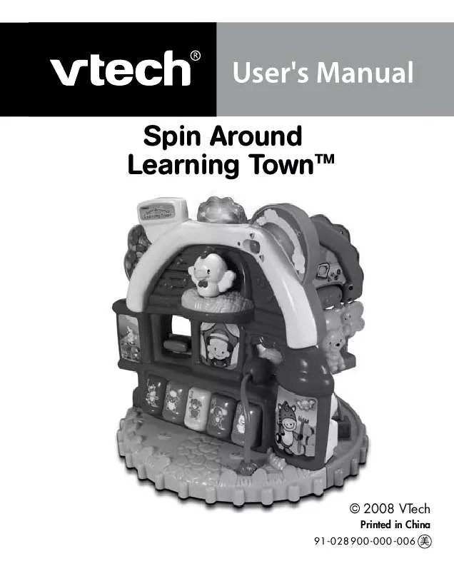 Mode d'emploi VTECH SPIN AROUND LEARNING TOWN