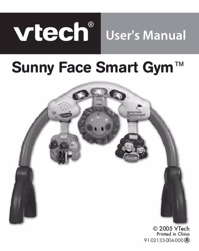 Mode d'emploi VTECH SUNNY FACE SMART GYM