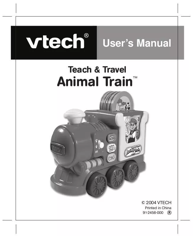 Mode d'emploi VTECH TEACH AND TRAVEL ANIMAL TRAIN
