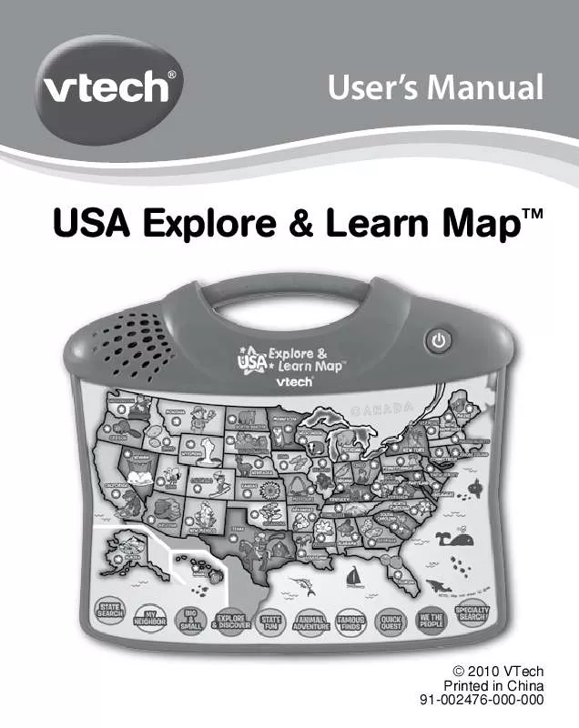 Mode d'emploi VTECH USA EXPLORE AND LEARN MAP