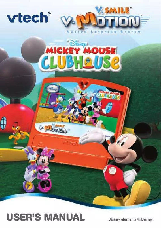 Mode d'emploi VTECH V-MOTION MICKEY MOUSE CLUBHOUSE