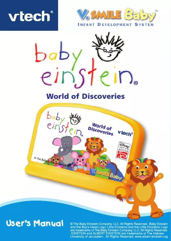 Mode d'emploi VTECH V.SMILE BABY BABY EINSTEIN WORLD OF DISCOVERIES