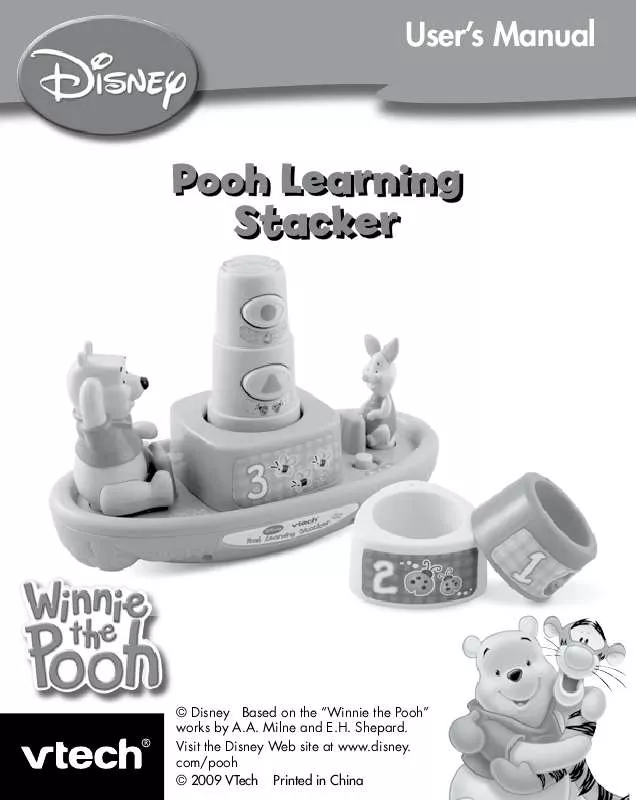Mode d'emploi VTECH WINNIE THE POOH LEARNING STACKER