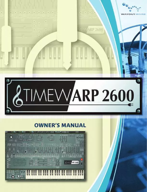 Mode d'emploi WAY OUT WARE TIMEWARP 2600
