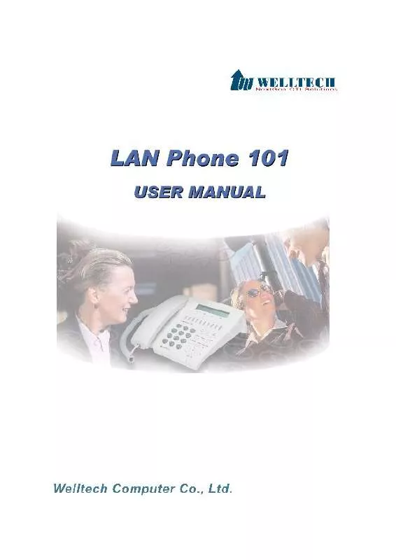 Mode d'emploi WELLTECH LAN PHONE 101 H.323