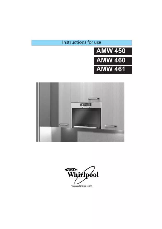 Mode d'emploi WHIRLPOOL AMW 450/1 IX /UK