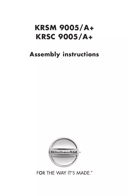 Mode d'emploi WHIRLPOOL KRSF 9005/SL