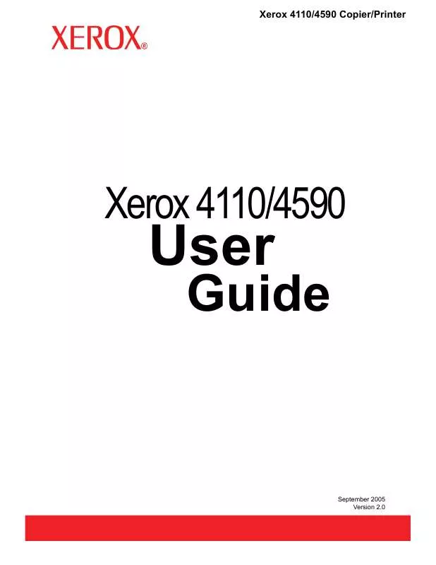 Mode d'emploi XEROX 4590