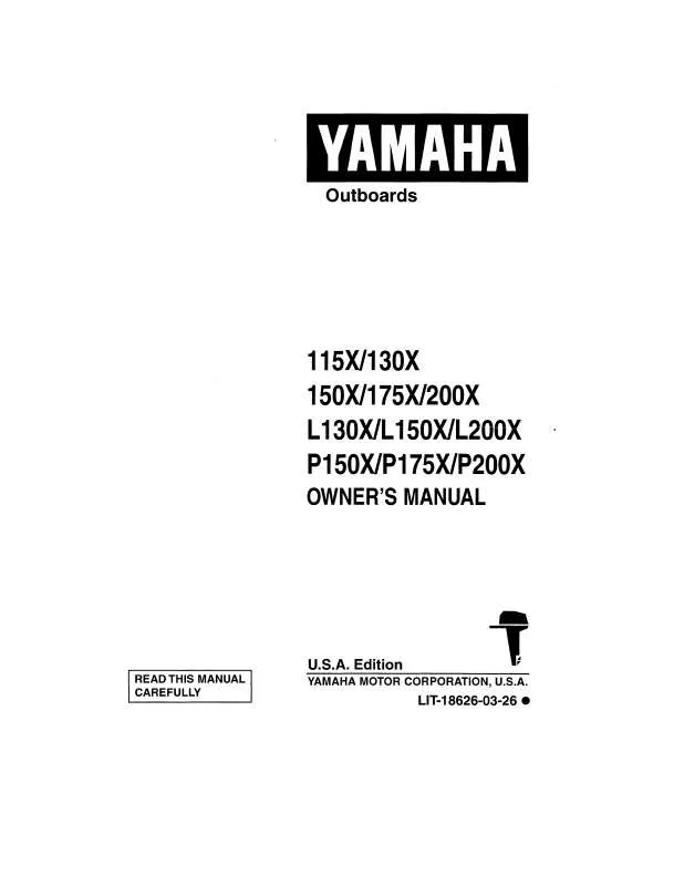 Mode d'emploi YAMAHA 115HP-1999