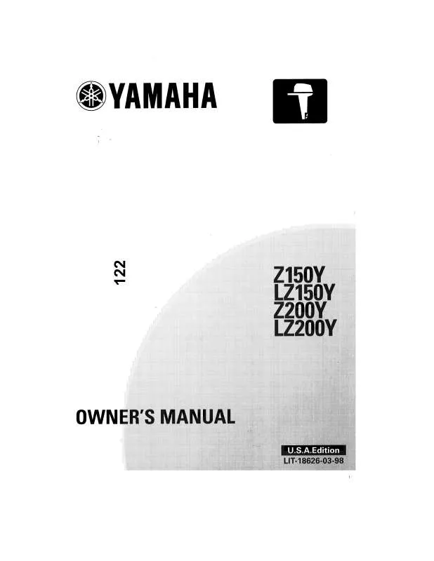 Mode d'emploi YAMAHA 150 2.6L HPDI-2000