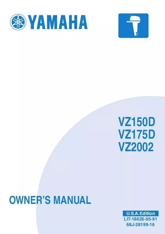 Mode d'emploi YAMAHA 150 2.6L V MAX HPDI-2005