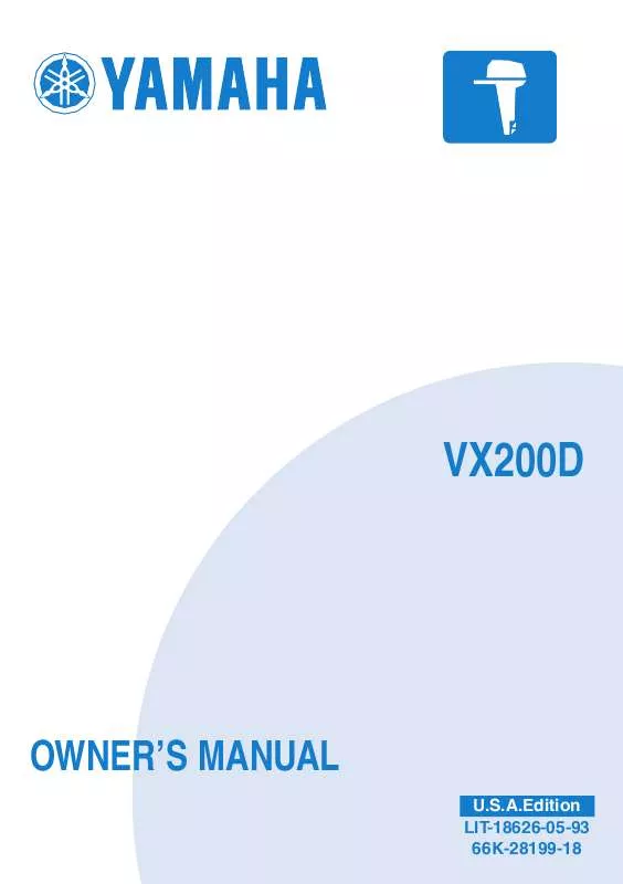 Mode d'emploi YAMAHA 200 3.1L V MAX OX66-2005