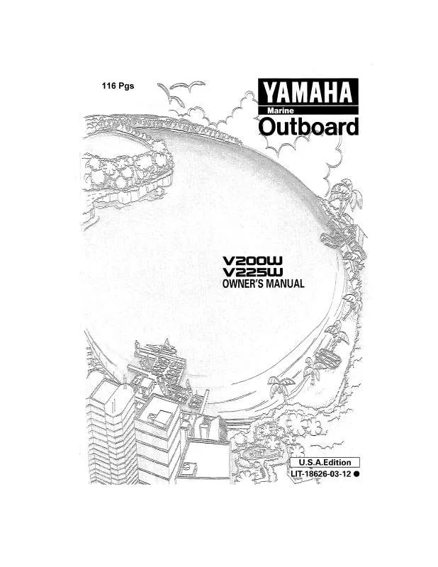 Mode d'emploi YAMAHA 225 3.1L VMAX-1998