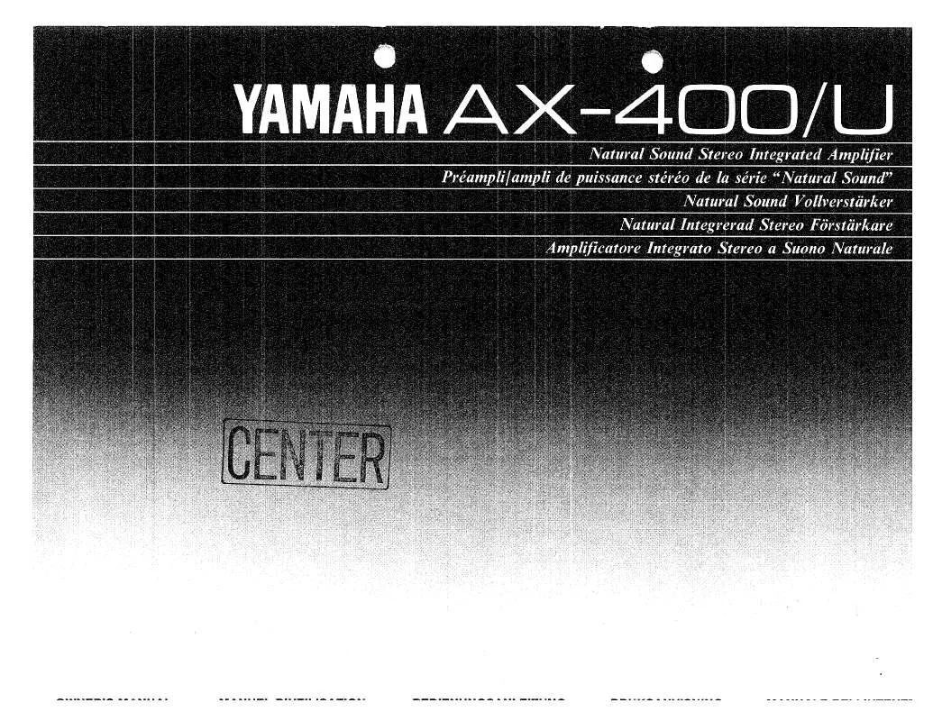 Mode d'emploi YAMAHA AX-400