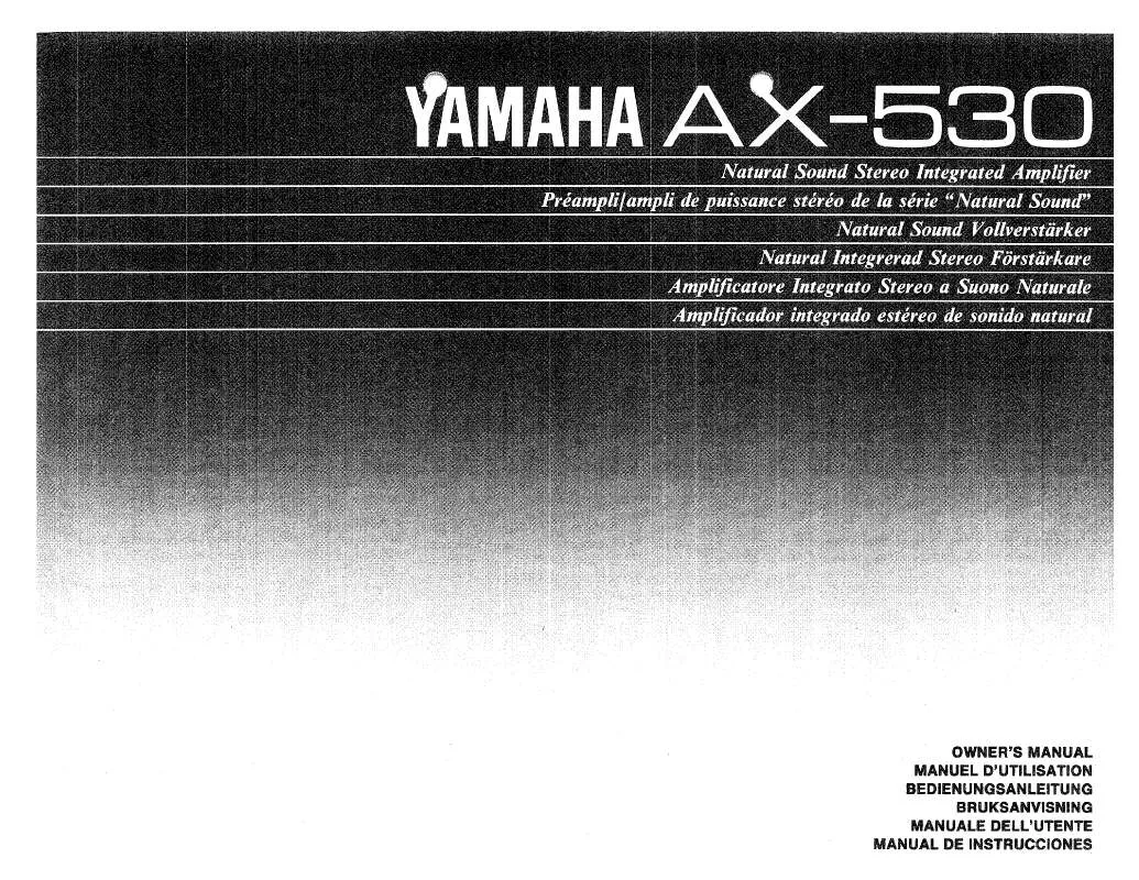 Mode d'emploi YAMAHA AX-530