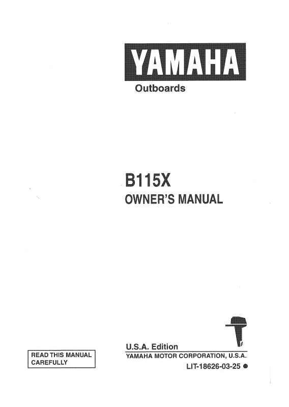 Mode d'emploi YAMAHA B115-1999