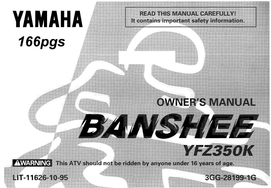 Mode d'emploi YAMAHA BANSHEE-1998