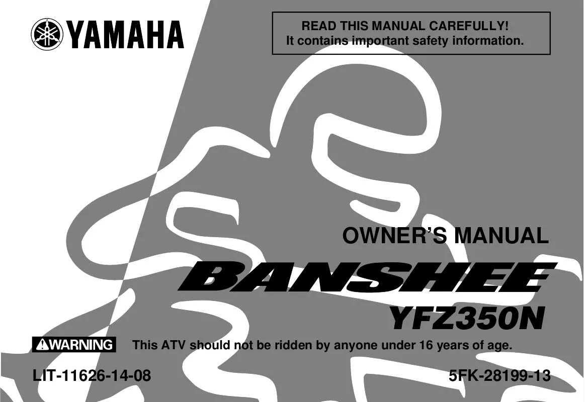 Mode d'emploi YAMAHA BANSHEE-2001